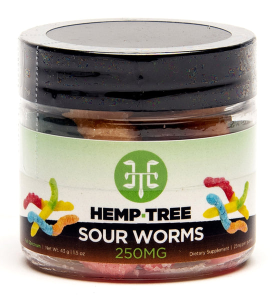 Hemp Tree Sour Worms Gummies